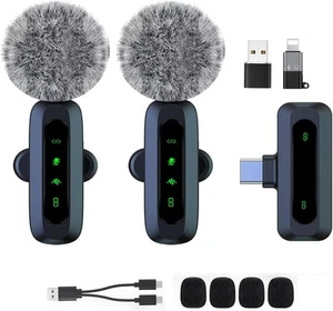 Mini micrófono inalámbrico para Android/iPhone/iOS/PC/Laptop micrófono Lavalier - Imagen 1 de 6