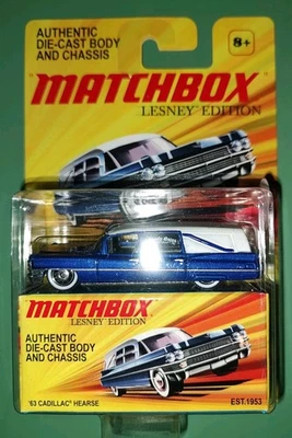  Matchbox Lesney Edition '63 Cadillac Hearse Mint Car & Box on Card MISB OOP - Image 1 of 3