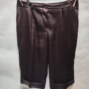 Gerber Satin Women's Bermuda Brown Shorts Size 40 US Size 10 - Picture 1 of 12