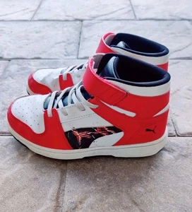 Puma Red and White High-Top Sneakers Retro Design - Picture 1 of 6