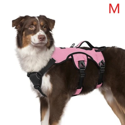 rabbitgoo Dog Harness with Lift Handle Escape Proof Adjustable Vest Light Pink M - Image 1 of 4