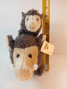 Peluche Tierra Jabalí Jabalí Cerdo Javalina Mamá y Bebé Peluche Peluche  - Imagen 1 de 12