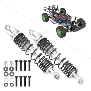 (Silver)2Pcs 110mm RC Metal Rear Damper For /SLASH PL - Picture 1 of 12