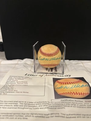 Ted Williams Signed Autographed American League Baseball Ball JSA LOA - Image 1 of 4
