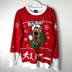 SCOOBY-DOO! Ruh-Roh! Ugly Christmas Sweater Men's Size M - Picture 1 of 8