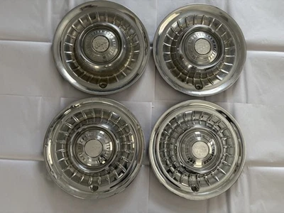 (4) Vintage 1958-1959 Cadillac Series 60 Fleetwood Hubcaps, Four Hubcaps, OEM - Image 1 of 4