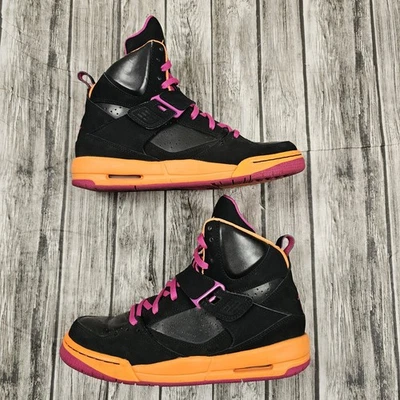 Talla 7Y Nike Jóvenes Niñas Air Jordan Flight 45 Negro Rosa Naranja 524864-028 Foto 1 de 4