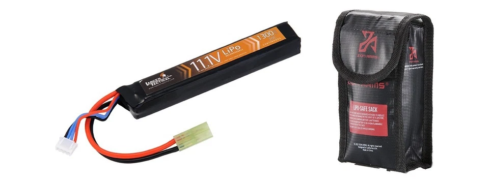 Batería LiPo Stick Lancer Tactical 11.1v 1300mAh 20C para Airsoft AEGs Foto 1 de 1