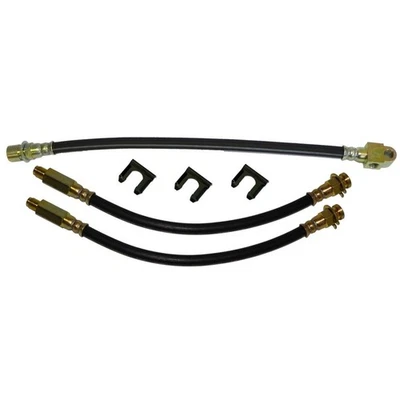 66-68 Pontiac tamanho completo 12" freio a tambor dianteiro traseiro borracha flexível conjunto de linha de mangueira - Imagem 1 de 4