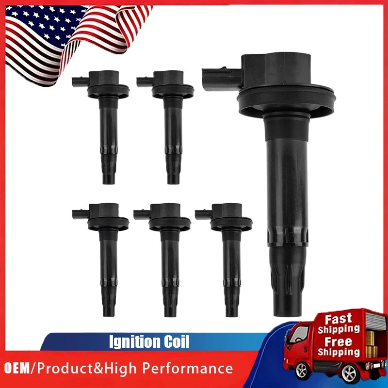6pcs High Performance Ignition Coil for Mazda CX-9 2008-2015 3.7L UF553 DG520 Foto 1 de 4