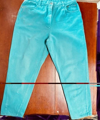 Vintage 1980’s PS Gitano Teal Jeans Size 15/16 - Image 1 of 4