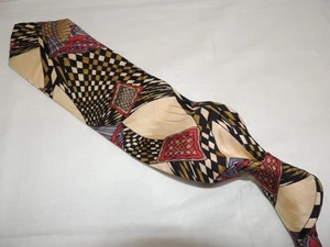 Oops Homme Made in France Men's Vintage Geometric Necktie TIE. - Picture 1 of 8
