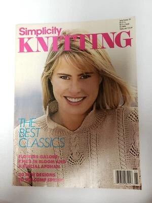 Simplicity Knitting Spring/Summer 1989 Magazine - Image 1 of 4