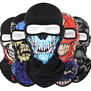 Kühlende Vollgesichtsmaske Outdoor dünn Sport Reithelm Liner Totenkopf Sturmhaube - Bild 1 von 35
