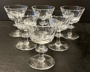 WEBB CORBETT CRYSTAL STRAND Set of 6 Port/Cordial Glasses ENGLAND 1957 MCM - Picture 1 of 8