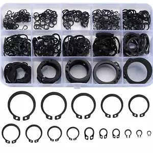350 Pcs Retaining Rings, Snap Rings Assortment Kit, Circlips Snap External Retai - Picture 1 of 12