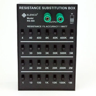 Elenco RS-500 1 Watt Resistor Substitution Box