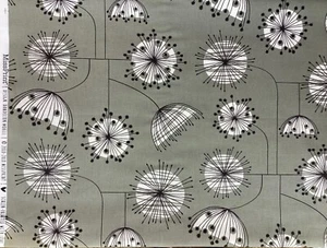 1m remanente Missprint diente de león floral botánica artesanía algodón tela para muebles - Imagen 1 de 2