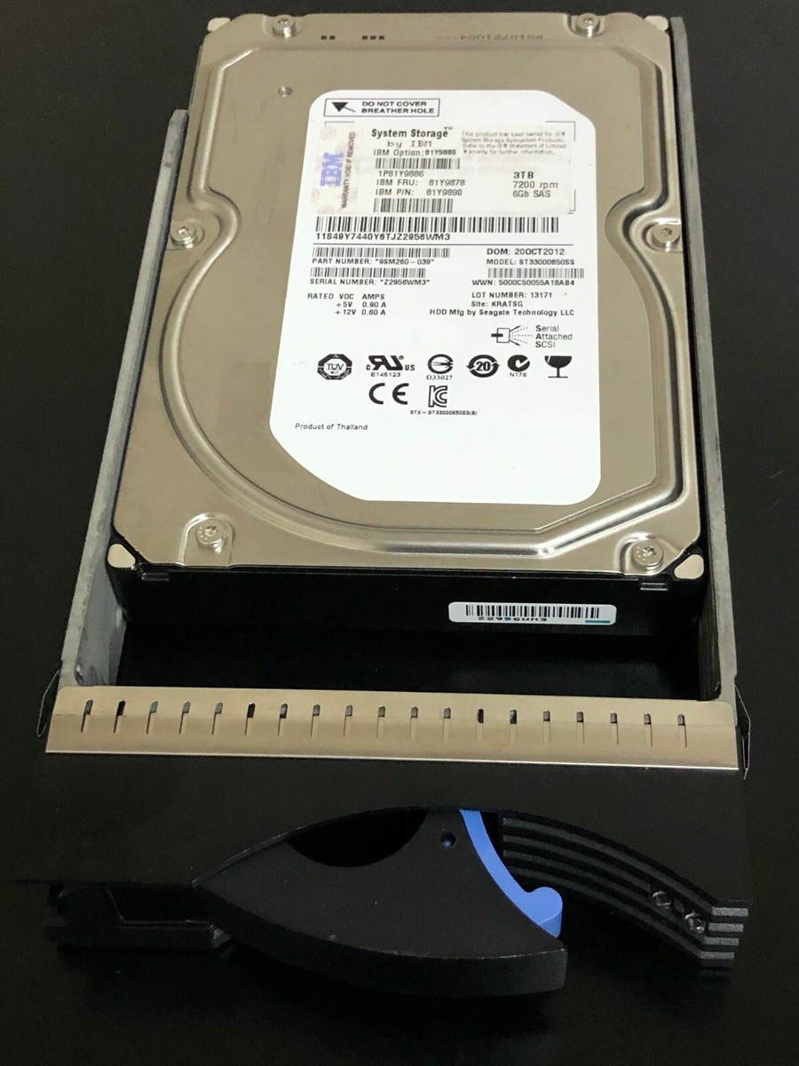 IBM SAS Internal Hard Disk Drives 3 TB Storage Capacity for IBM SAS Internal Hard Disk Drives 3 TB Storage Capacity for