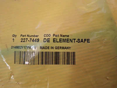 New NOS CAT Standard Efficiency Secondary Engine Air Filter 227-7449 - Image 1 of 2