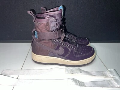 Nike SF Air Force 1 Premium Zapatos Mujer Talla 8 Tenis Vino de Oporto AJ0963-600 Foto 1 de 4