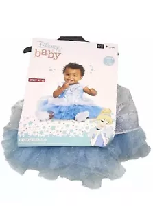 Princess Cinderella Costume Girls Infant 12-18 Months Blue Dress Disney Baby New - Picture 1 of 9
