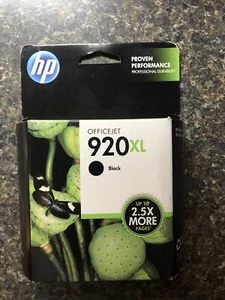 Cartucho de tinta negra HP 920XL caja sellada de fábrica (CADUCÓ en enero de 2015) - Imagen 1 de 2