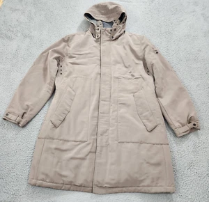 Victorinox Jacket Mens XL Beige Full Zip Hooded Primaloft Quilted Coat Parka - Picture 1 of 19