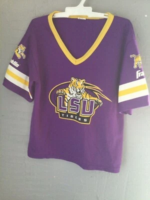 Youth Medium LSU Football Jersey Franklin Tigers Purple Yellow K3 - Image 1 of 4