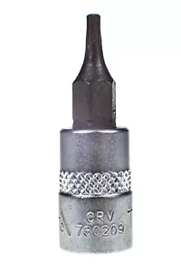 ASTA T9 Stern/Torx Steckschlüssel Bit 1/4" Antrieb Chrom Vanadium (CrV) S2 Stahl Außengewinde TRX - Bild 1 von 4