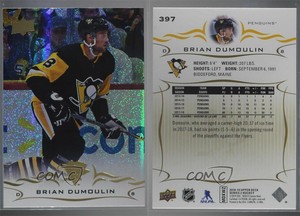 2018-19 Upper Deck Speckled Rainbow Foil Brian Dumoulin #397