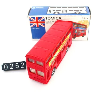 Novo Tomica F15 London Bus Scale 1/130 Fabricado no Japão Diecast Tomy Azul Caixa Branca - Imagem 1 de 4