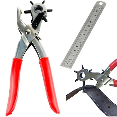 Pince Perforatrice Cuir2 pièces Pince à PoinçonnerPerforateur pour CuirPince ... - Photo 1/4