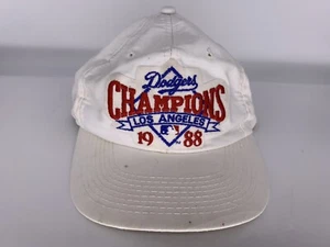 ⚾️ Vintage Los Angeles Dodgers 1988 World Series Champions White Cap ⚾️ - Picture 1 of 12