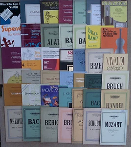 SHEET MUSIC & BOOKLETS FOR VIOLIN & VIOLIN with PIANO - Picture 1 of 50