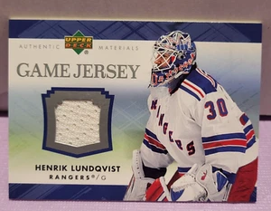 2007-08 Upper Deck Game Jersey Series 1 Henrik Lundqvist #J-HL HOF - Bild 1 von 2