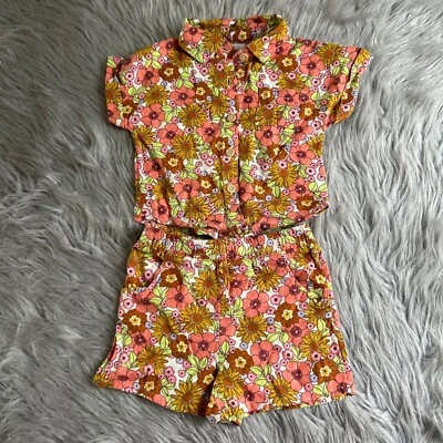 Conjunto Floral de Dos Piezas Wonder Nation Bebé Niñas Talla 18 Meses Conjunto Multicolor Foto 1 de 4