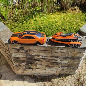 1/18 Norev Chrysler 300C Hemi DCC by PARATECH + remorque avec jet ski - Foto 1 di 14