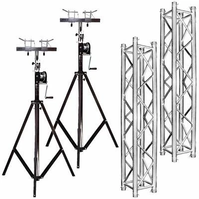 Global Truss Crank-up Portable 10' Lighting Truss Package - Image 1 of 4
