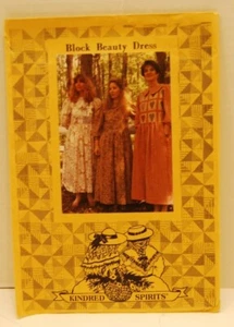 Vintage Kindred Spirits Misses Block Beauty Kleid - S-M-L - NEU/UNGESCHNITTEN - Bild 1 von 2