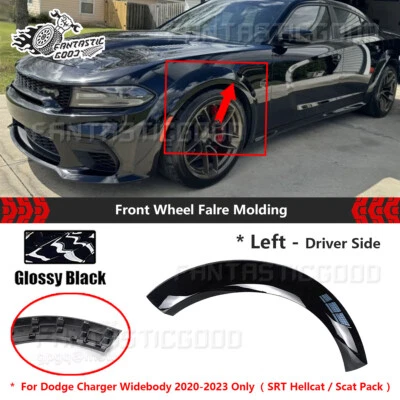 Para Dodge Charger Widebody 20-23 Mergulhador Esquerdo Frontal Fender Flare Substituição - Imagem 1 de 4