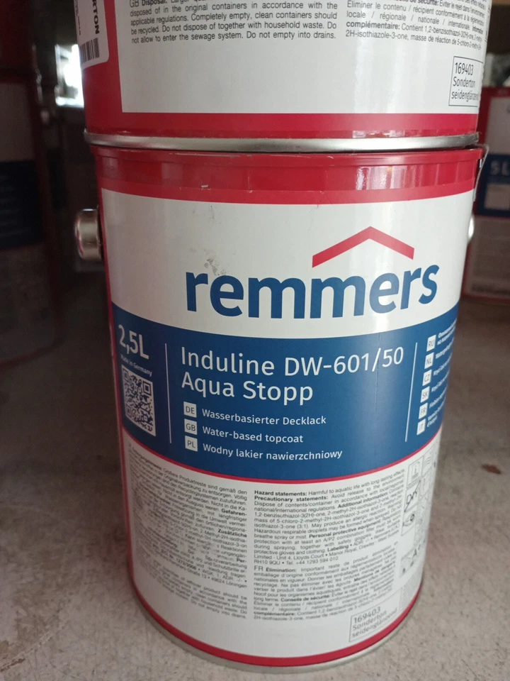2,5l Remmers DW-601/20 in RAL5024 Pastellblau Holzlack Aqua Stopp Fenster Türen - Bild 1 von 1