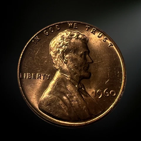 1960 P Lincoln Memorial Penny Brilliant Uncirculated (BU) Cover