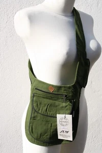 0506,Gürteltasche,Schultertasche,6Fächer,verstellbar,Nepalaya,Oliv,RV,Klettversc - Bild 1 von 5