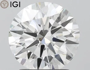 IGI Certified 2.00 Carat CVD Lab Grown Round Diamond for Wedding Ring H VVS2 - Picture 1 of 9