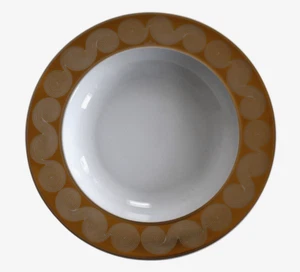 NEW ROSENTHAL "IDILLIO PERSIS" Gold/White Porcelain 1-PIECE SOUP PLATE 8.75in - Picture 1 of 9