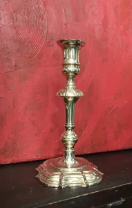 Vintage Solo MOTTAHEDEH Brass Candlestick for Taper Candles BEAUTIFUL - Picture 1 of 11