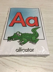 26 cards - Full color Alphabet cards- Pre school Kindergarten Letters -Laminated - Picture 1 of 12