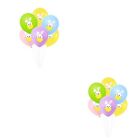 80 Pcs Blue Outfit Wedding Balloons Easter Decorations Ornaments Household