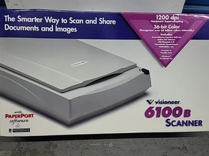 NEU IM KARTON VISIONEER PAPIER 6100B FLAYBED SCANNER 600X 1200 DPI - Bild 1 von 11